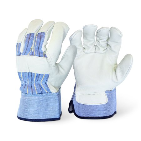 SOTERIA GLOVE Premium Grain Leather Palm Safety Cuff Gloves, Size: XL, 12 Pairs/PK 1122/XL